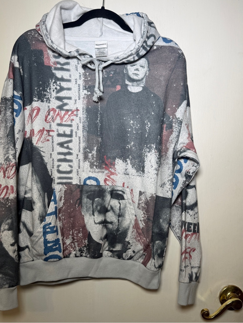 Universal Studios Halloween II Graphic Hoodie Sweatshirt Medium Michael Myers